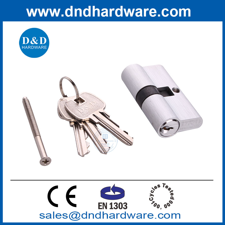 BS EN1303 Euro Door Mortise Lock Cylinder pour les serrures de porte laiton 60 mm-ddlc003