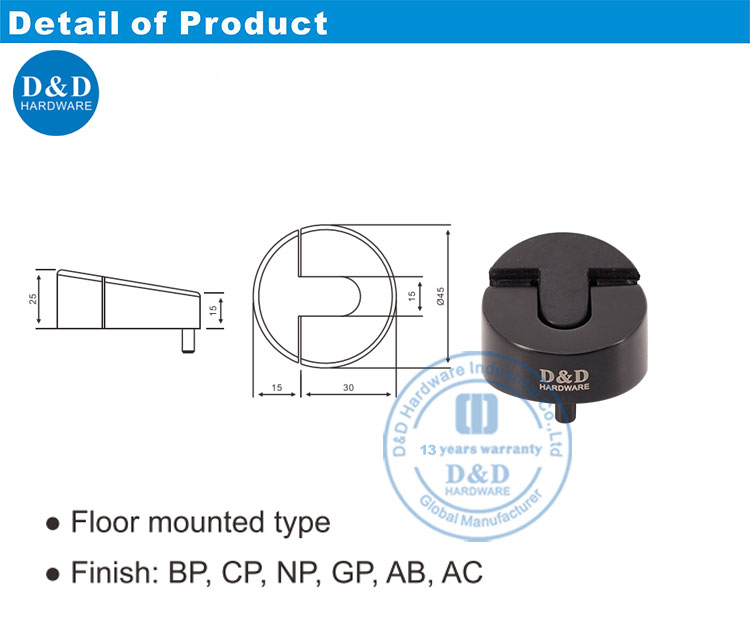 Stopper de porte mat