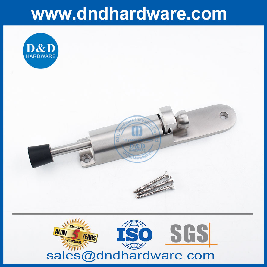 Bustper de porte à printemps en acier inoxydable sur la porte-ddds034