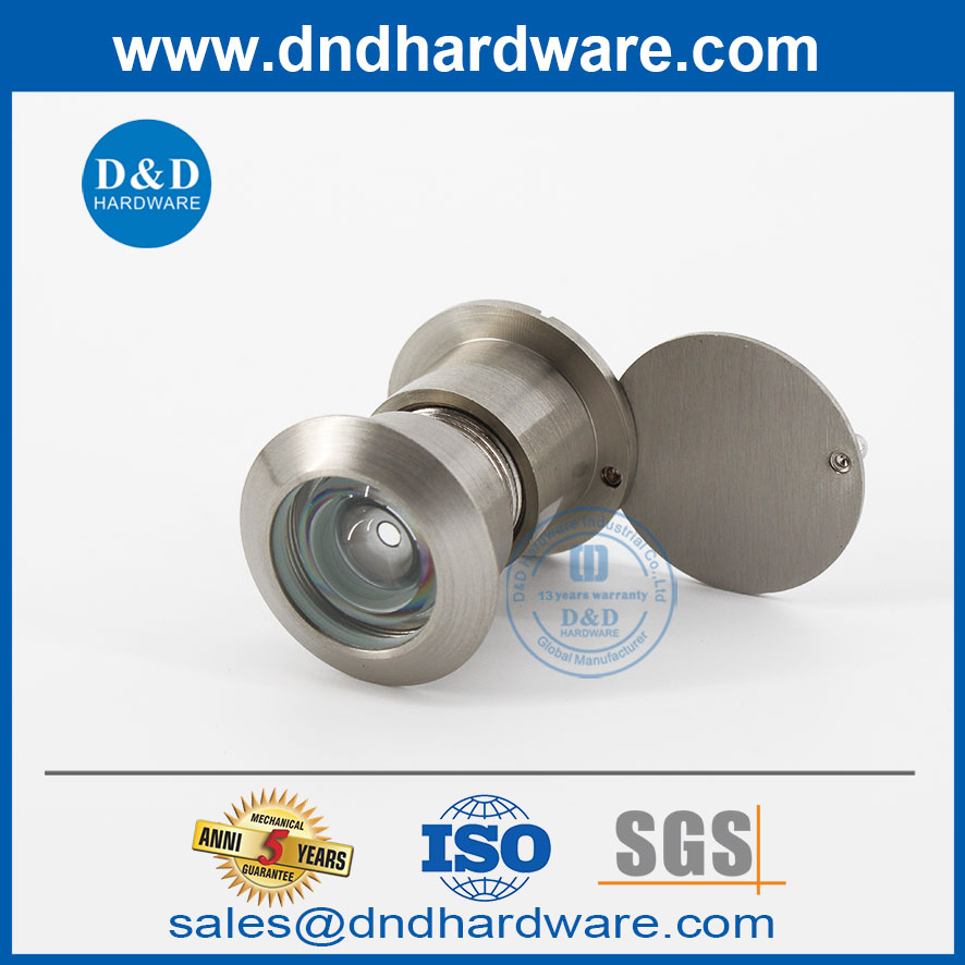 Sécurité en alliage de zinc porte nickel plaqué voir trou pephole-ddv003