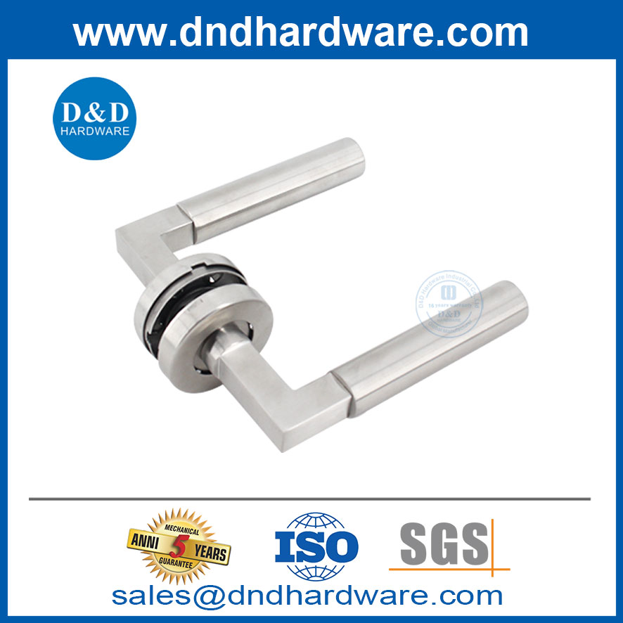Poignée de porte d'entrée d'intimité en acier inoxydable poignée de porte intérieure ensembles-ddth023
