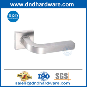 Acier inoxydable en satin SS304 Bureau commercial Home Door Lever Handle-DDTH044