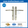 Pointe de porte Plaque en acier inoxydable étroite plaque ovale de la chambre à coucher le levier de porte Handle-DDNP001