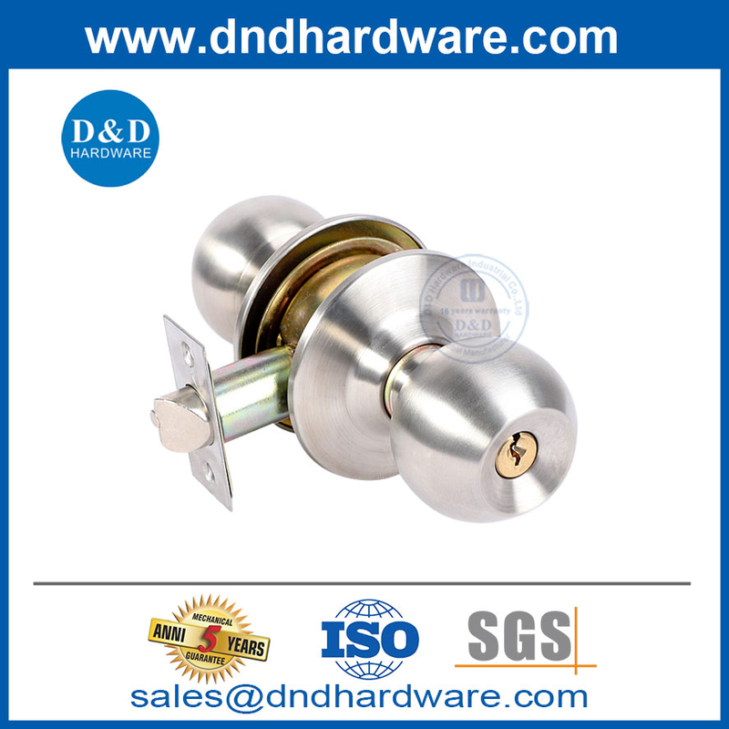 Chine Factory Lockset de verrouillage tubulaire en acier inoxydable.