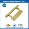 Poignée de porte de grange carrée dorée poussée de porte coulissante légère en acier en carbone -dbd104