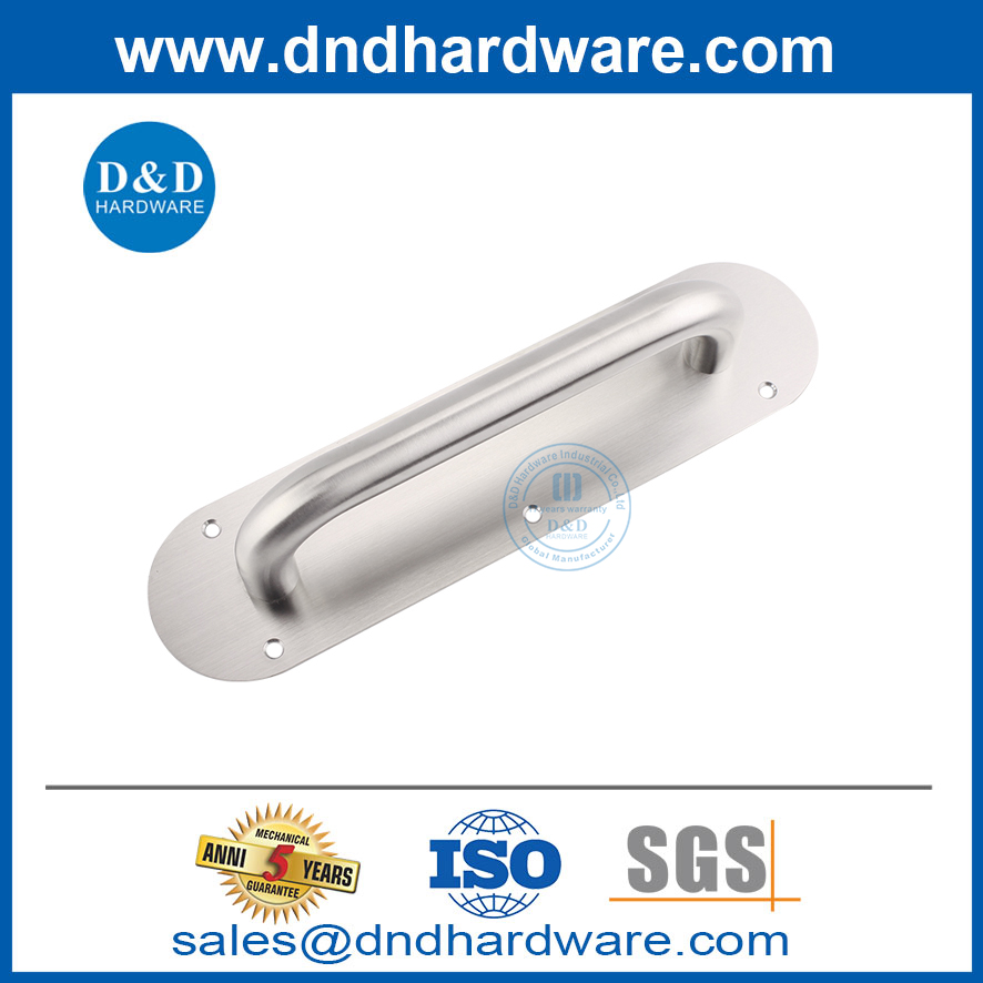 Type ovale en acier inoxydable PURT PRIEUR PLAQUE ARRIÈRE POUR LA PORTE DE PORTE EXTERNE-DDPH022
