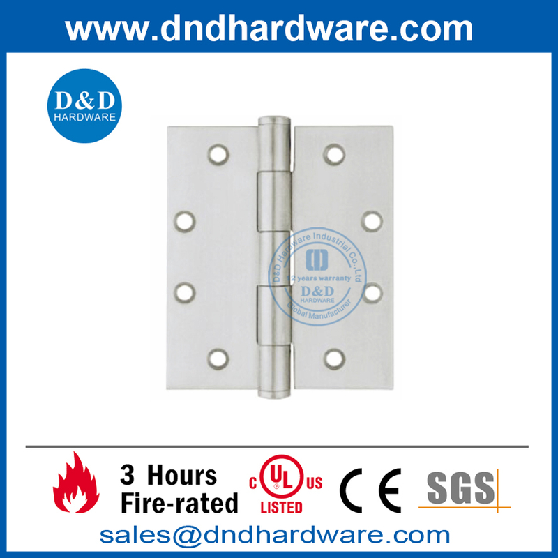 Charnière à joint simple en acier inoxydable pour porte intérieure-DDSS004