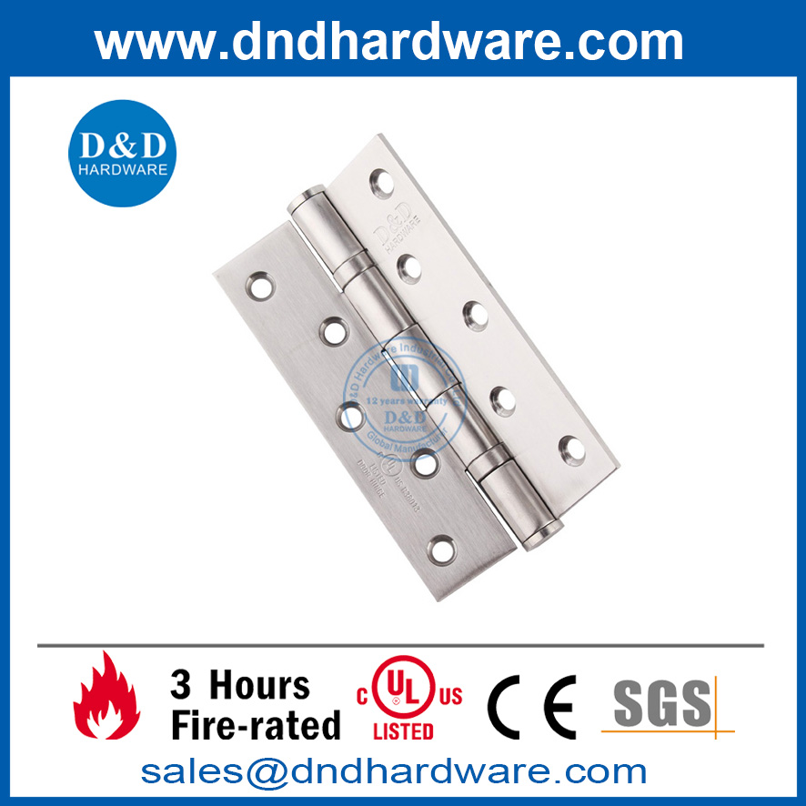 Charnière de porte interne de résistance au feu de l'acier inoxydable UL 316-DDSS005-FR