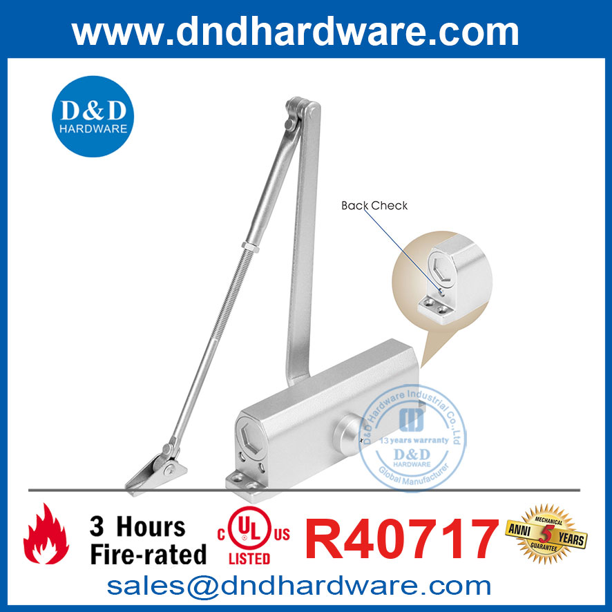 UL Listé Fire Automatique Porte intérieure plus proche avec la fonction de vérification arrière-DDDC016BC