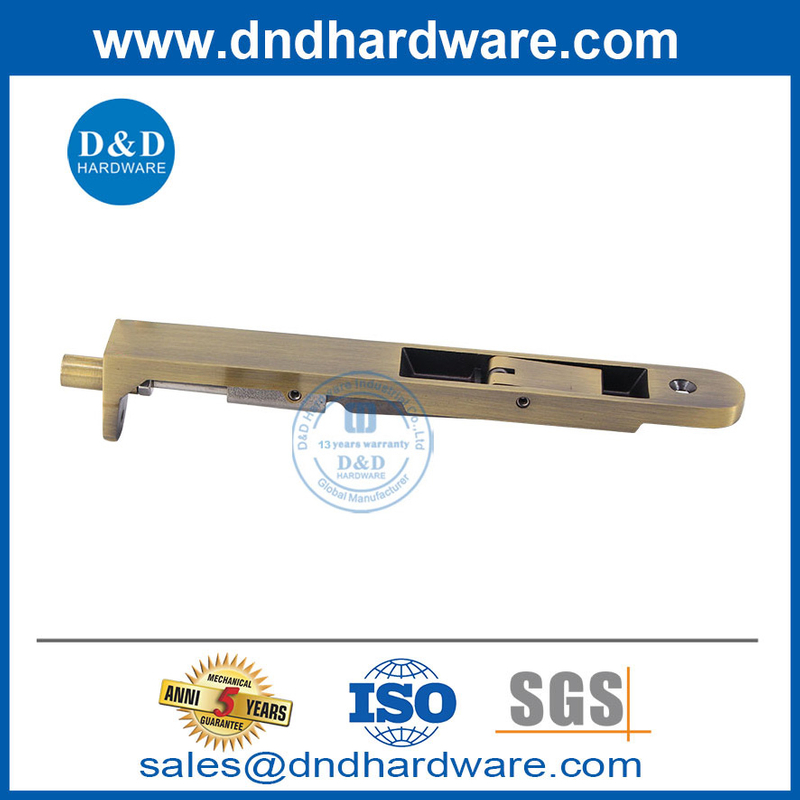 Coin rond en laiton antique f Lever Lever Action Flush Bolt-DDB030