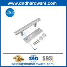 Poignée de porte coulissante en acier inoxydable en argent Handle de porte de grange moderne-poignée-ddbd101