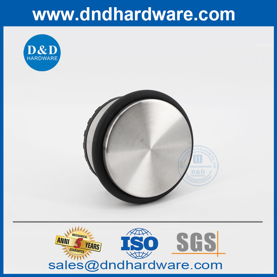 Sécurité lourde en acier inoxydable Stoppers de porte unique sur le plancher-ddds040
