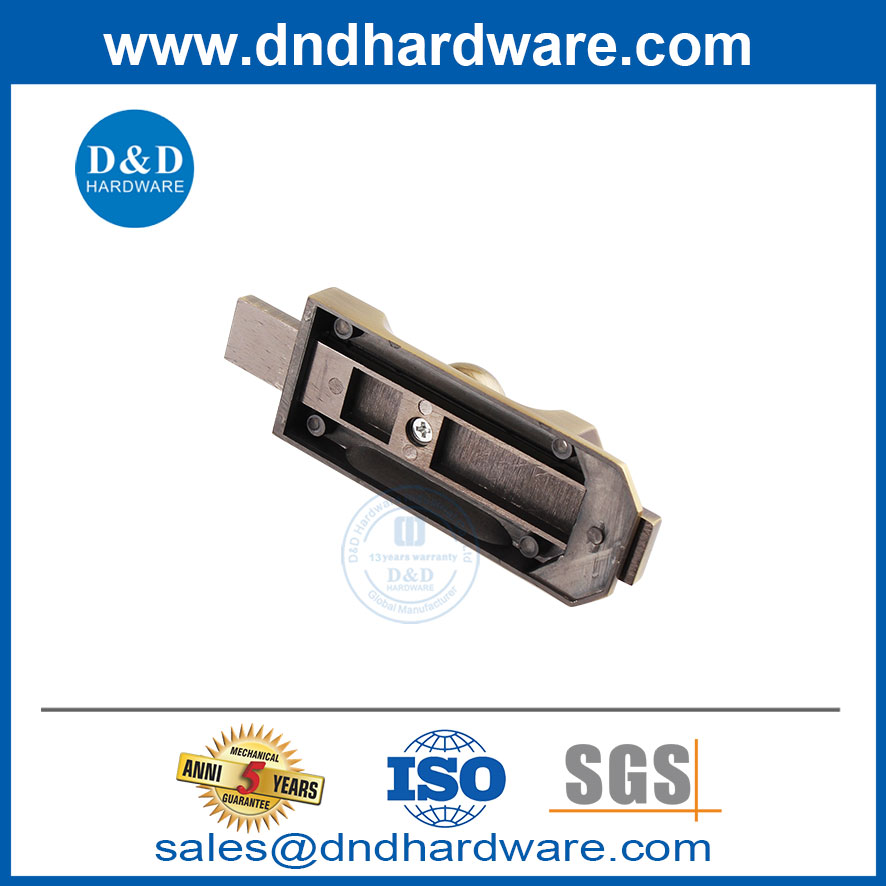 Boulon de porte de baril de sécurité lourde antique en laiton en alliage en zinc-ddb025