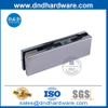 Couvercle en acier inoxydable Raccord de plaquette supérieure pour la porte en verre de bureau-DDPT003