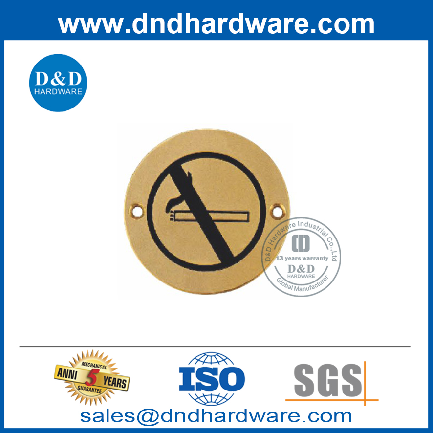 SS304 'Fire Door Going Locked ' Plaque de panneau Plaque d'incendie Indication-DDDSP007