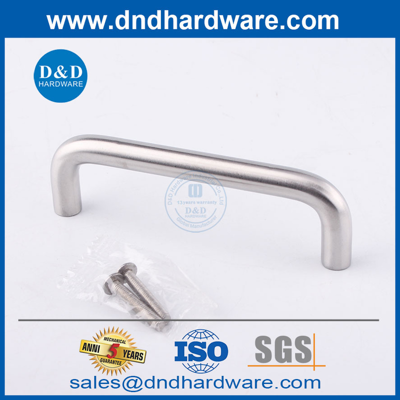 304 Poix de meubles en argent en acier inoxydable pour placard-ddfh003