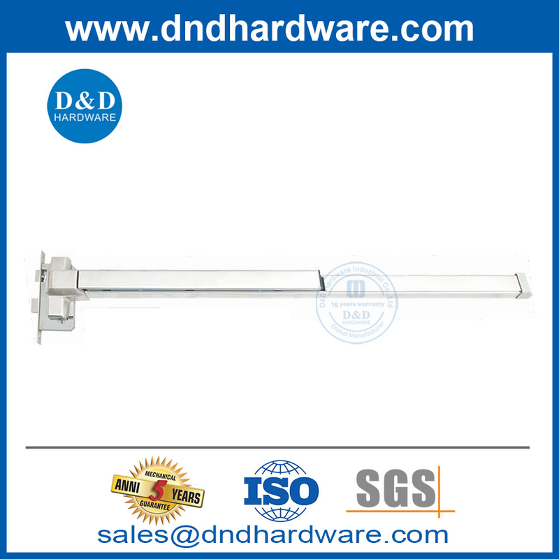 Porte de périphérique de sortie de verrouillage de verrouillage Morttise en acier inoxydable avec panique matériel-ddpd038