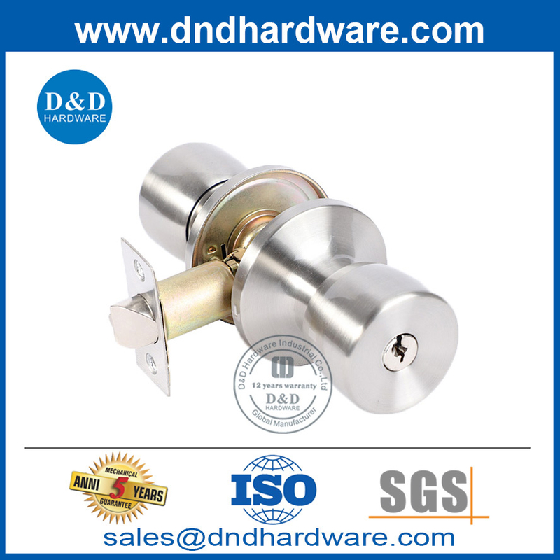 Vendre à chaud Satin Nickel Zinc Alloy Door Key Konb Lock-Ddlk033