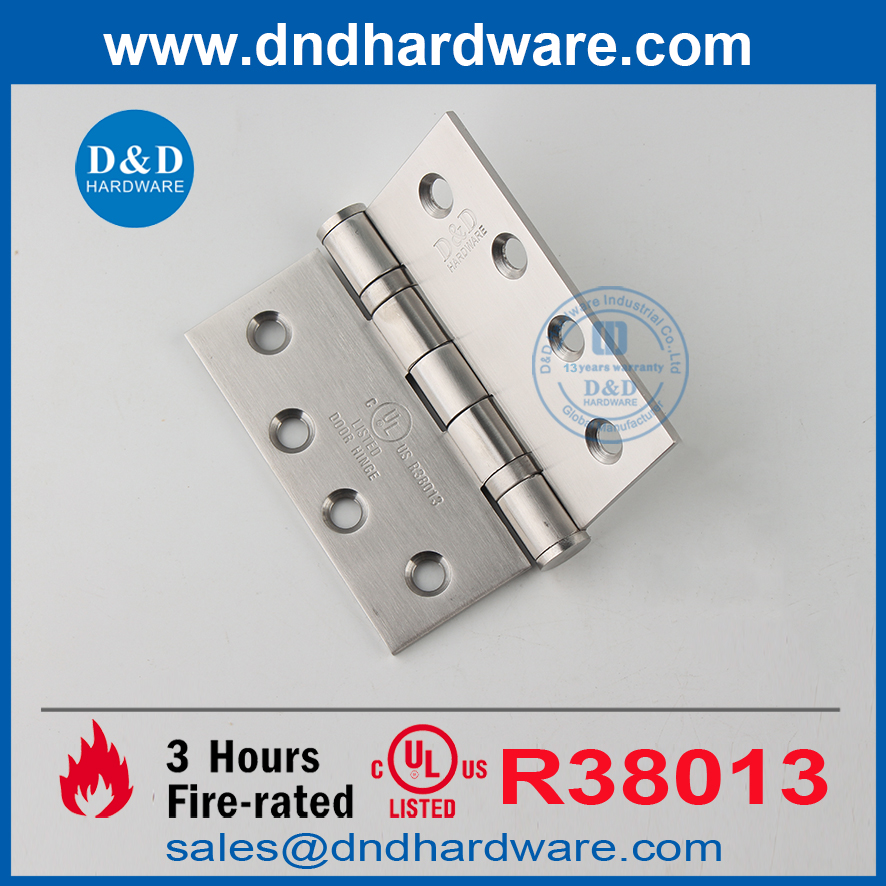 Acier inoxydable 316 UL Listé en feu répertorié charnière de porte d'entrée pour la porte externe-DDSS001-FR-4X4X3.4