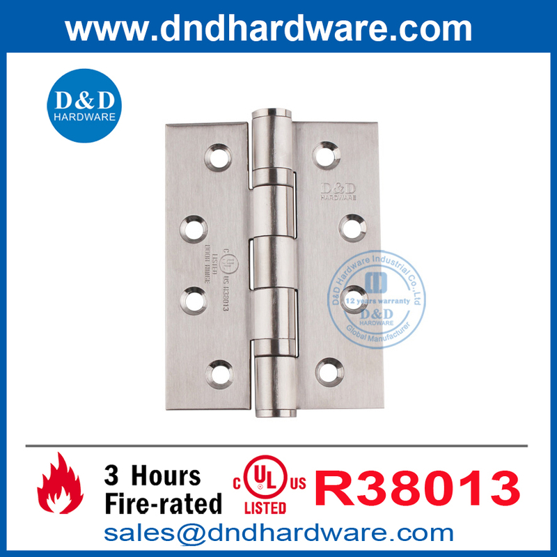 Silver UL Listé en métal en acier inoxydable 316 Fabricant de charnière à crosse-DDSS001-FR-4X3X3.0