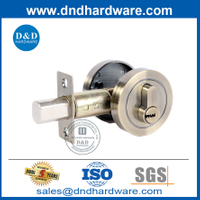 Alliage de zinc AB bouton de porte ronde Deadbolt verrouillé de l'intérieur-ddlk027