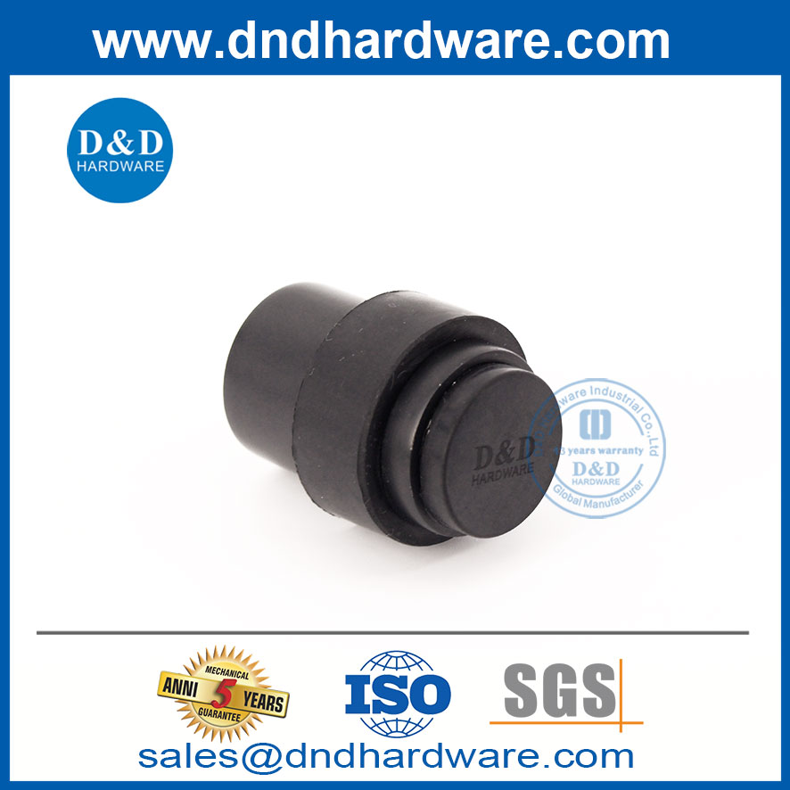 Black en acier inoxydable au sol monté sur le plancher d'entrée stopper-ddds009
