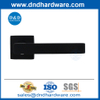 Passage des poignées de la porte noire en acier inoxydable carré d'intimité poignée de porte-porte-ddth020