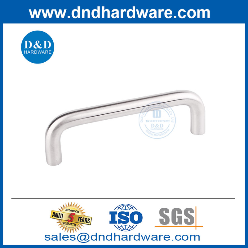 Accessoires de quincaillerie de meubles poignées d'armoire en argent et pulls-ddfh003