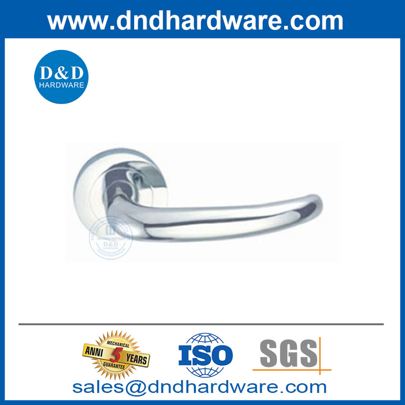 Poignée d'entrée Poignée en bois Poignée de porte verrouillage de salle de bain en acier inoxydable Handle-DDTH033