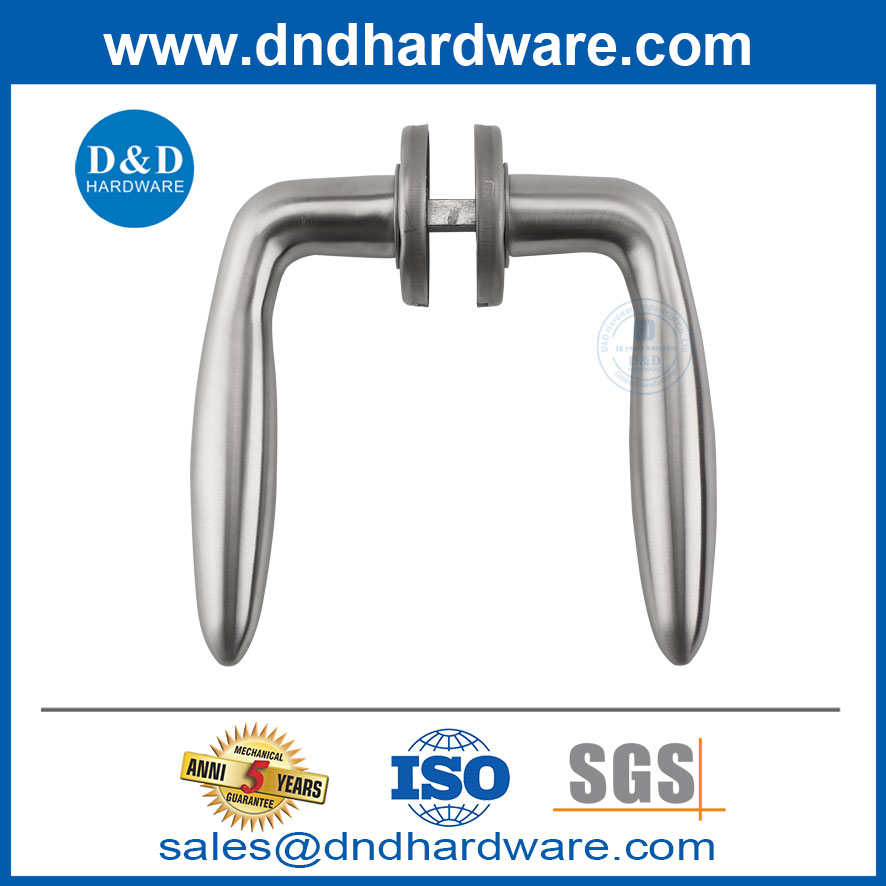 Acier inoxydable 304 Poignées de porte intérieure modernes Lever Porte de porte satinée Handle-DDTH036