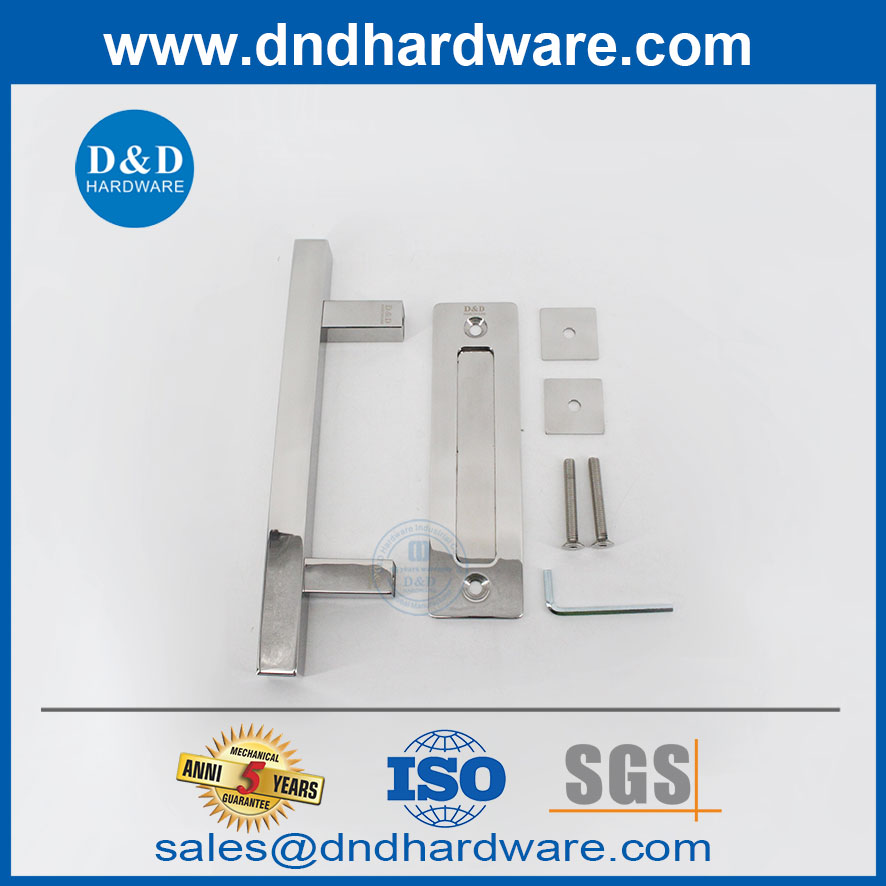 Prix ​​d'usine en acier inoxydable poli poignée de porte de porte de porte de porte coulissante Pull de porte coulissante -dbd104