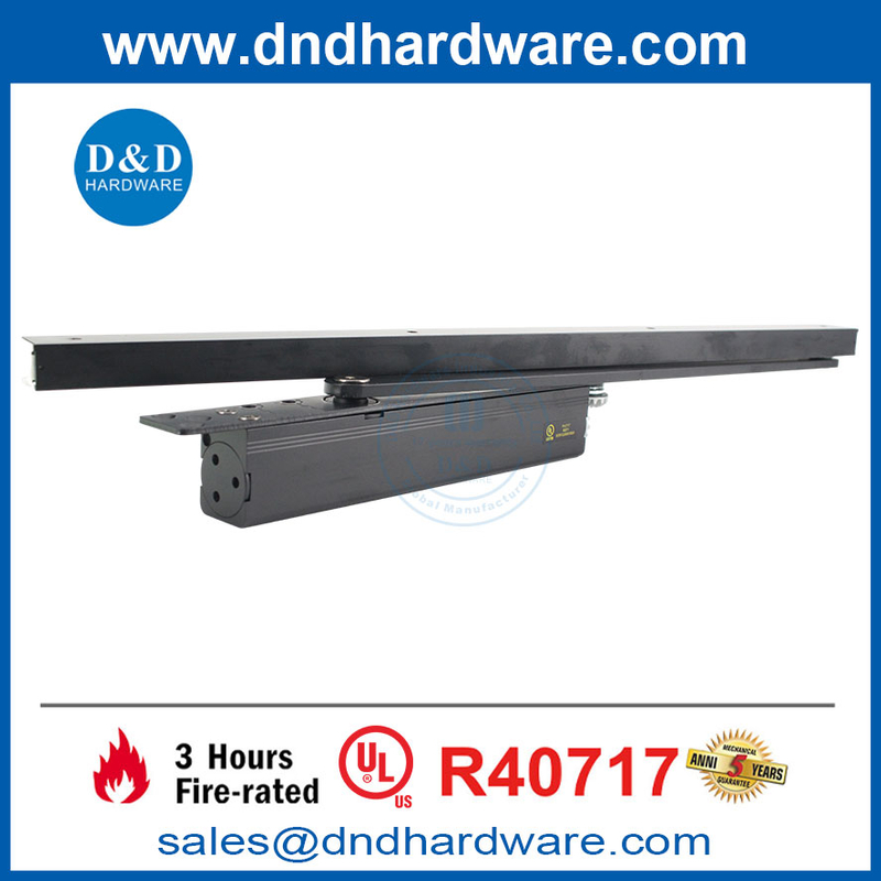 Aluminium automatique Action de caméra noire hydraulique ul Fire caché Closer DDDC053