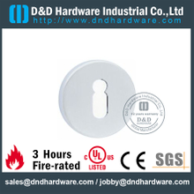 Rosace de porte en acier inoxydable 304 au fini polonais avec trou de serrure-DDES006