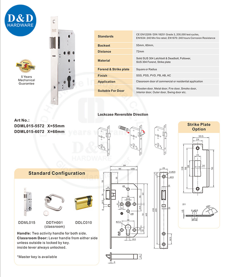 Mortiise Lock-D & D Hardware