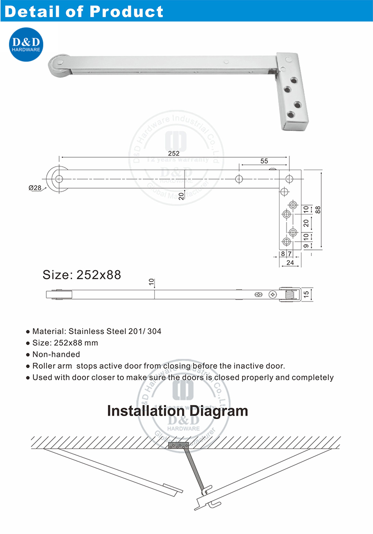 Coordonnateur de porte-D & D Hardware