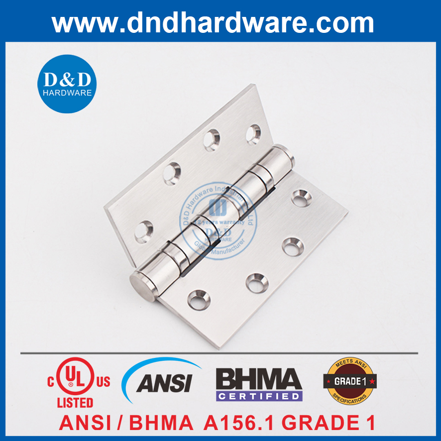 Charnière ANSI / BHMA GRADE 1 UL 4BB - 4.5x4.5x4.6mm-4BB