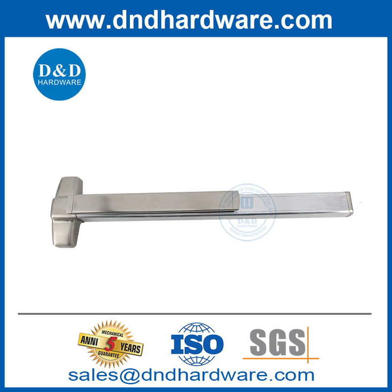 Porte en acier inoxydable et en aluminium avec panique matériel morterie verrouillage de panique bar-ddpd302