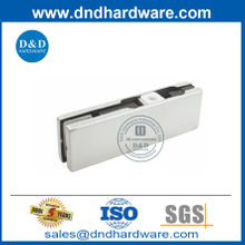 Couvercle en acier inoxydable Raccord de plaquette supérieure pour la porte en verre de bureau-DDPT003
