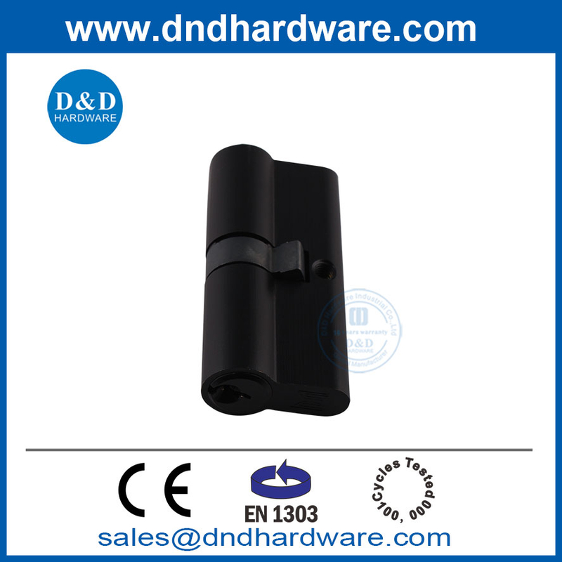 EN1303 Euro Style High Anti Thief Mortise Lock 70 mm Black Lock Cylinders pour porte en bois-DDLC003