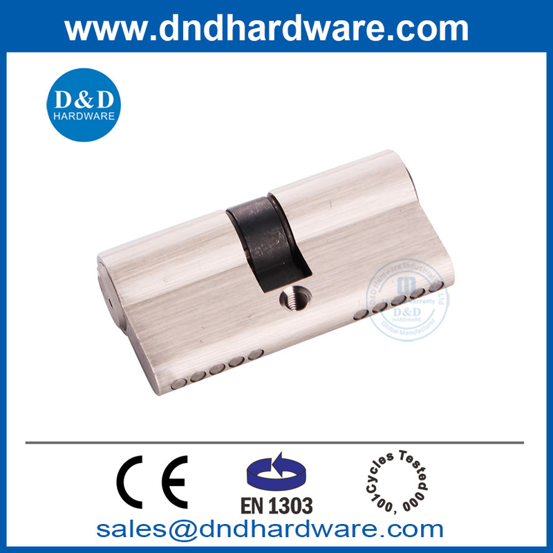Profil Euro EN1303 60 mm Cylindre de serrure en laiton solide à double clé pour les portes domestiques-DDLC003