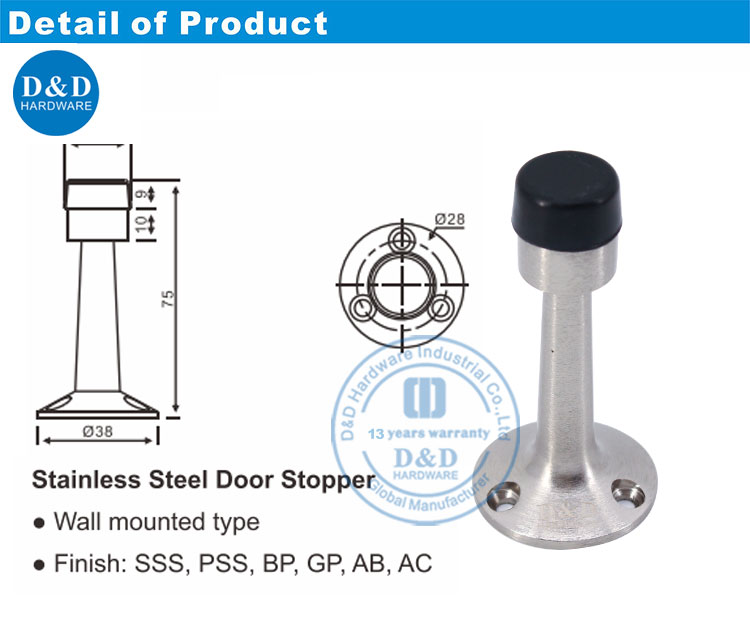 différents types de stoppers de porte-ddds019 