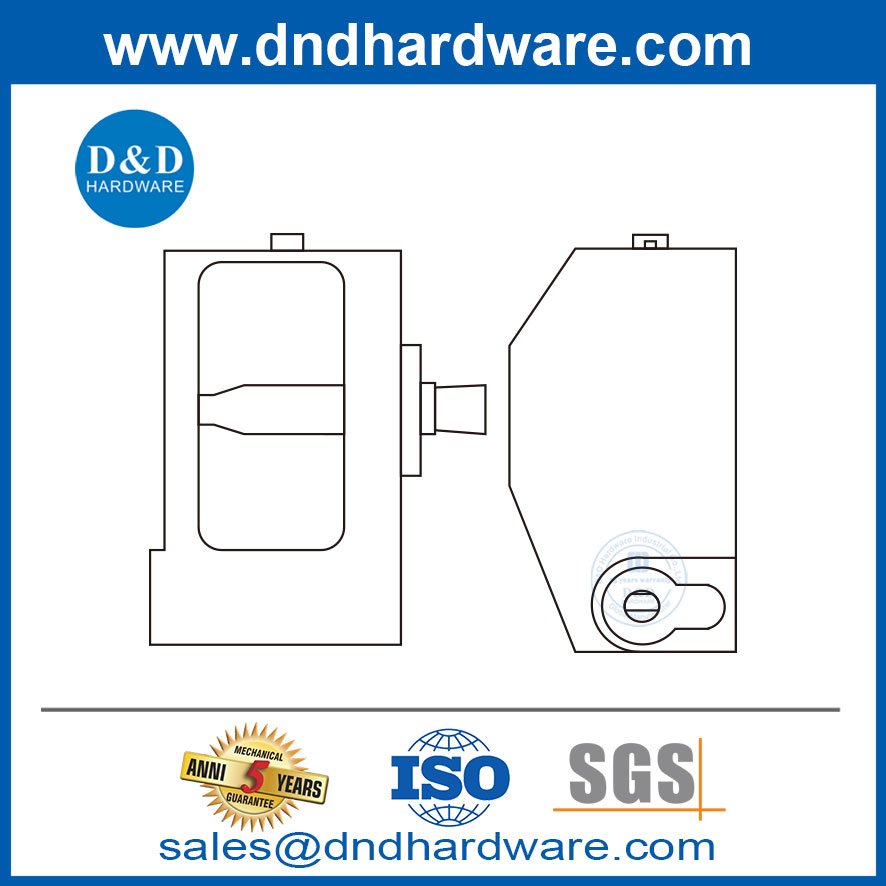High Duty 304 acier inoxydable crélgée antique solide durable pour la porte de l'entrepôt-DDPL009