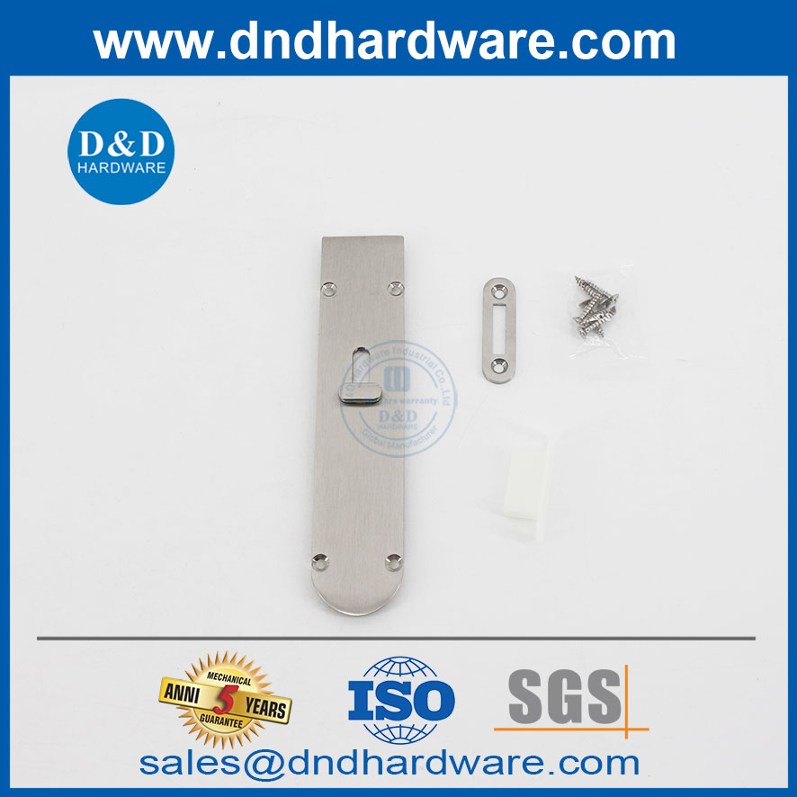 Nickel Barrel Boulon en laiton Porte de porte à l'intérieur du boulon de porte DDDB028