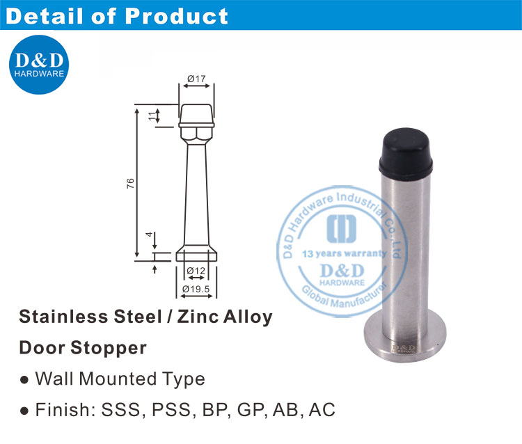 Porte de salle de bain stop-ddds015-b 