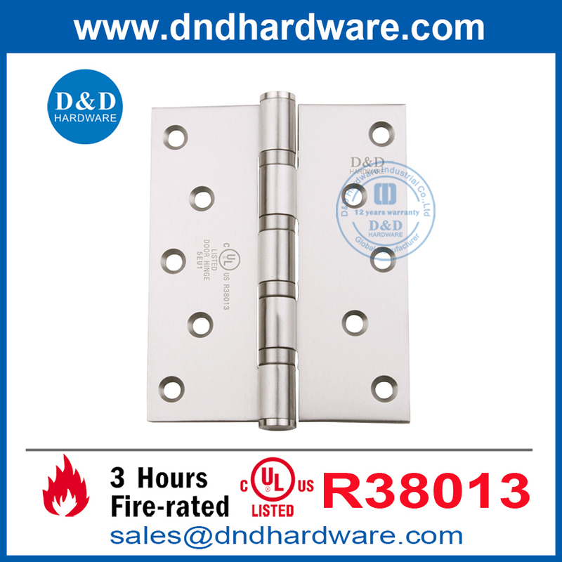 Certification 5 pouces Certification répertoriée Mortise Fire Door Hinge-DDSS007-Fr