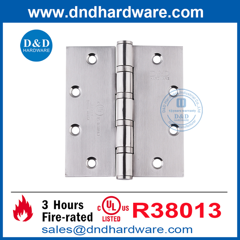 Acier inoxydable ul répertorié UL 10C 5 'x4,5 ' x3,4 mm Hinge-DDSSS008-FR-5X4.5x3.4 x3,4 mm 