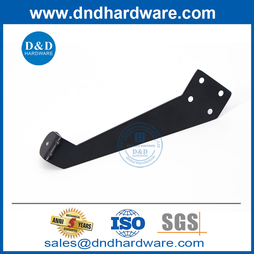Matt Black en acier inoxydable Arrêt de porte en tête sur la porte-DDDS026