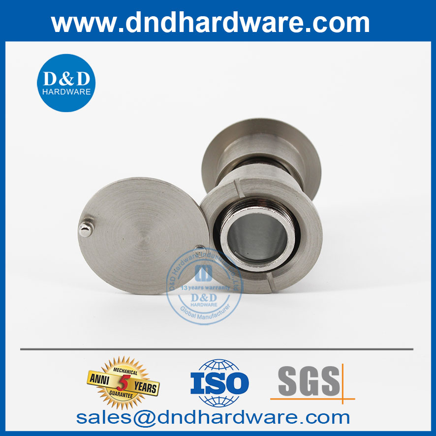 Sécurité en alliage de zinc porte nickel plaqué voir trou pephole-ddv003