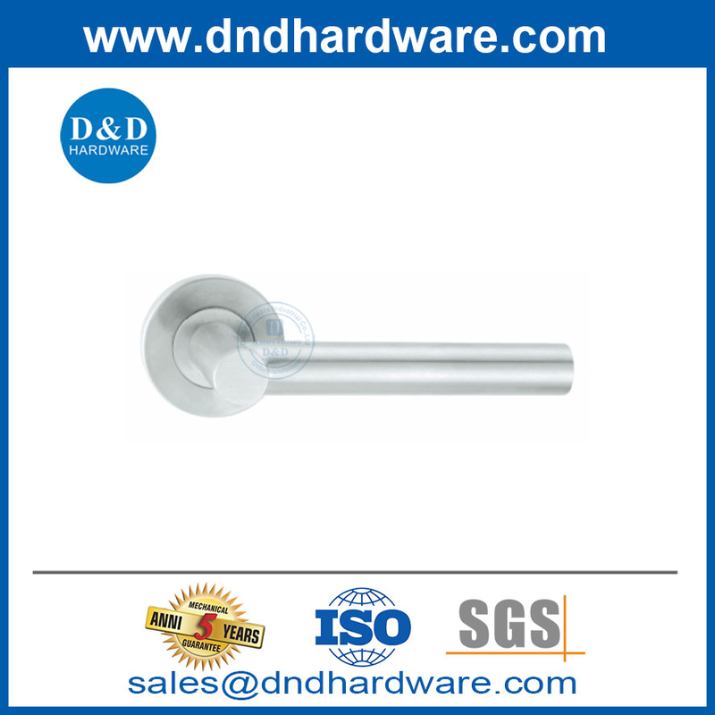 Leviers de poignée de porte en acier inoxydable poignée de porte commerciale-DDTH017