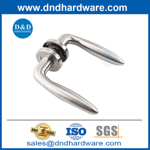 Acier inoxydable 304 Poignées de porte intérieure modernes Lever Porte de porte satinée Handle-DDTH036